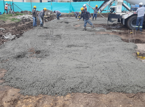 Solado de limpieza (para armado de vigas)