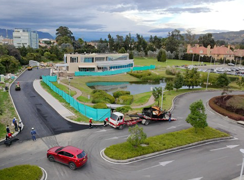 Finalización carpeta asfáltica vía